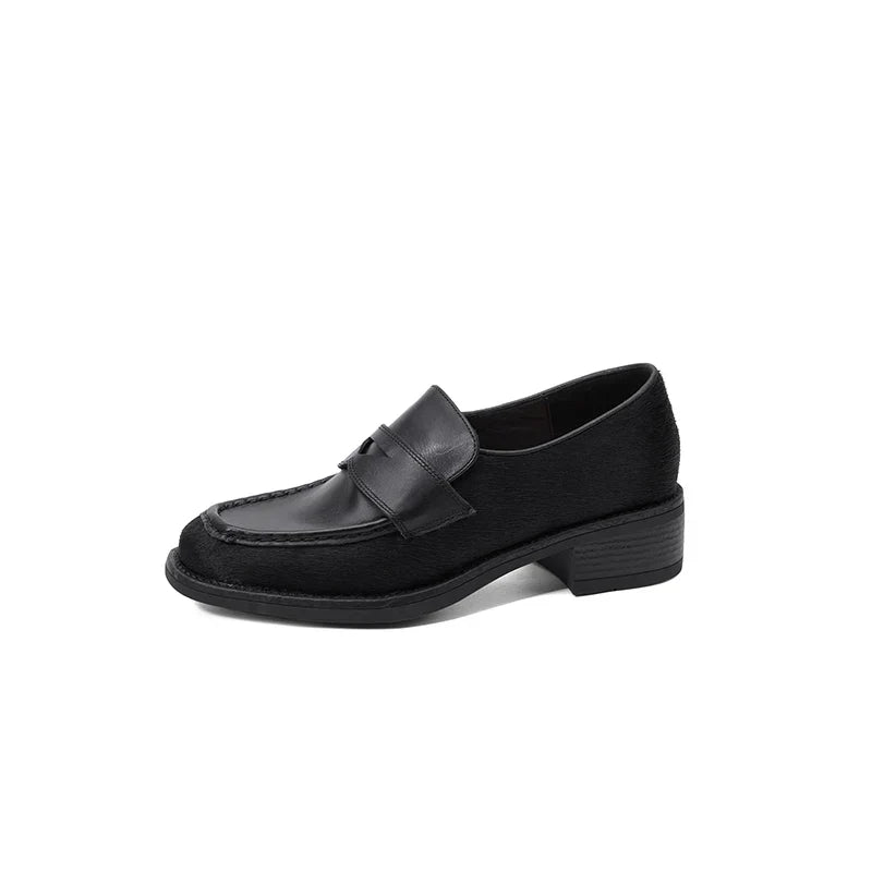 Mens Leather Slip-On Shoes Comfortable Fit