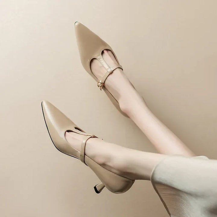 Womens Leather Heels Genuine Leather Classic Fit