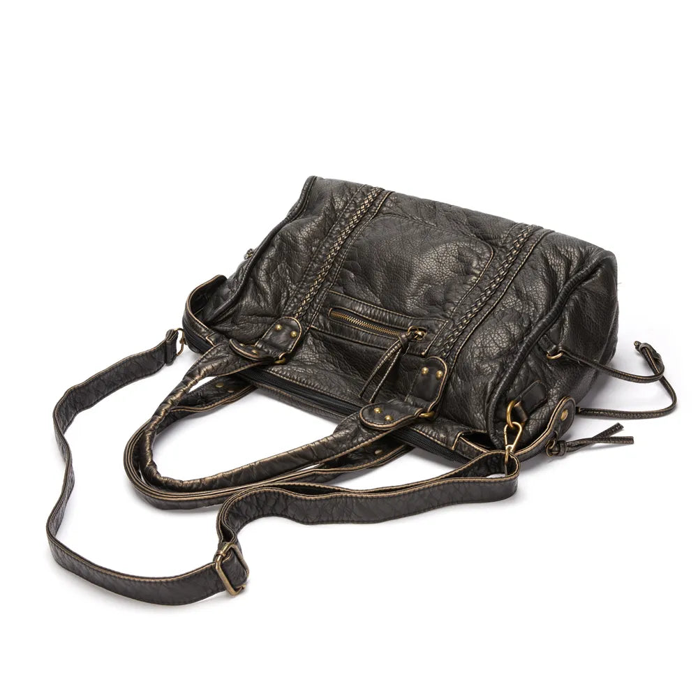 Womens Handbag Leather Structured Style