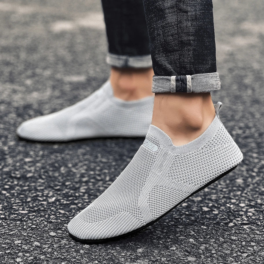 Mens Loafers Mesh Upper Slip-On