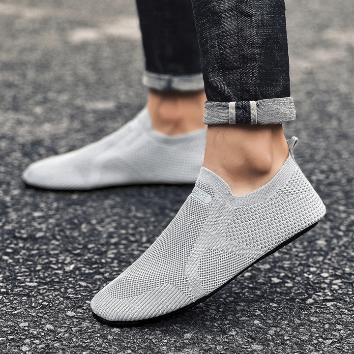 Mens Loafers Mesh Upper Slip-On