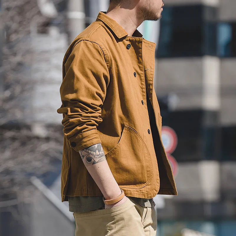 Mens Bomber Jacket Multi-Pocket Functional Stylish Fit