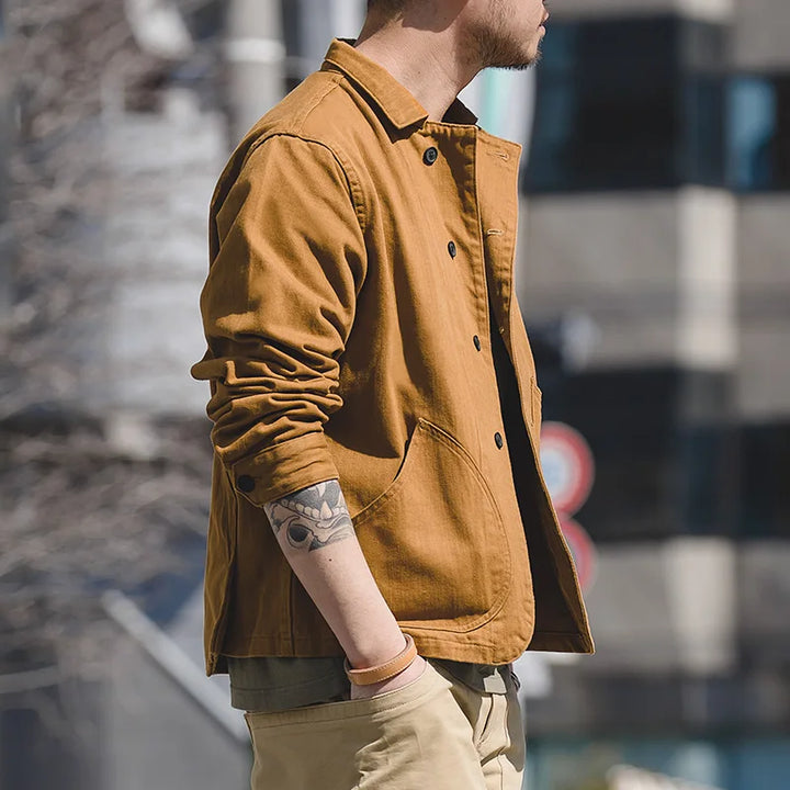 Mens Bomber Jacket Multi-Pocket Functional Stylish Fit
