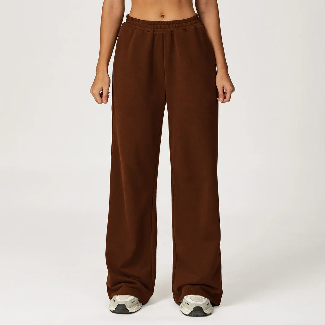 Womens Wide Leg Fitness Pants Comfortable Fit
