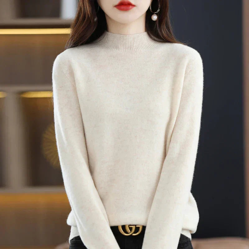 Womens Wool Sweater Cozy Fit Winter