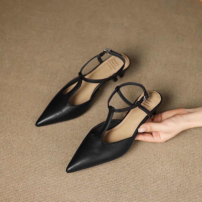 Womens Heels Genuine Leather Classic Fit