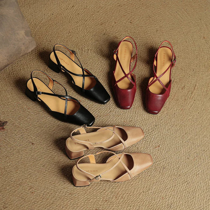 Womens Heels Genuine Leather Classic Fit
