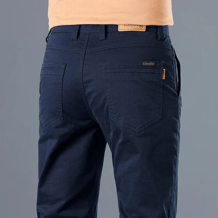 Mens Formal Trousers Slim Fit Office Wear