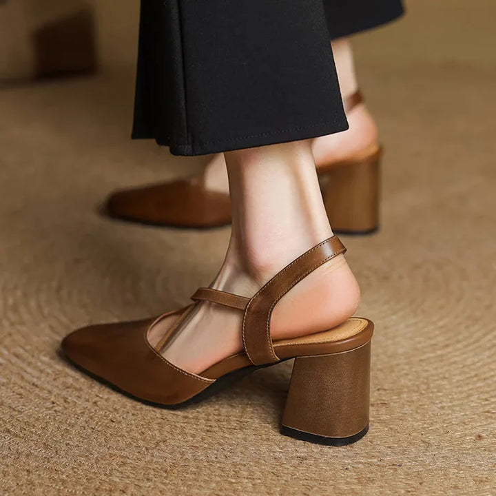 Womens Heels Genuine Leather Classic Fit