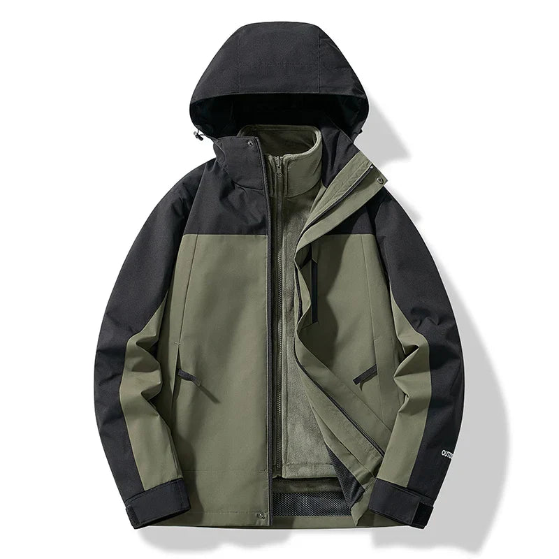 Unisex Ski Jacket with Hood Insulated Weatherproof