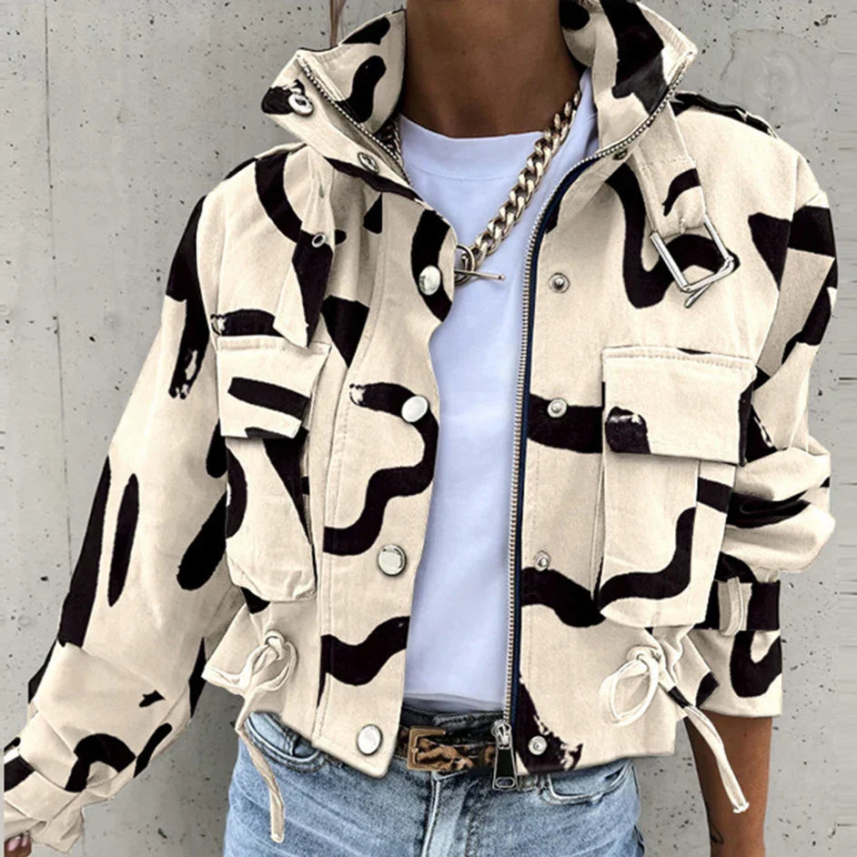 Womens Button Coat Urban Style