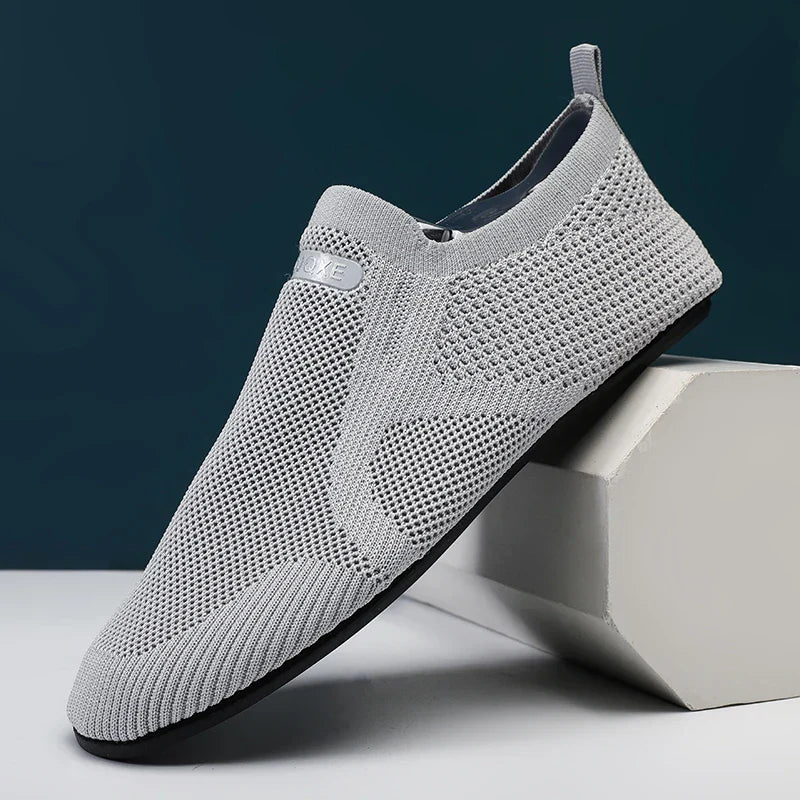 Mens Loafers Mesh Upper Slip-On