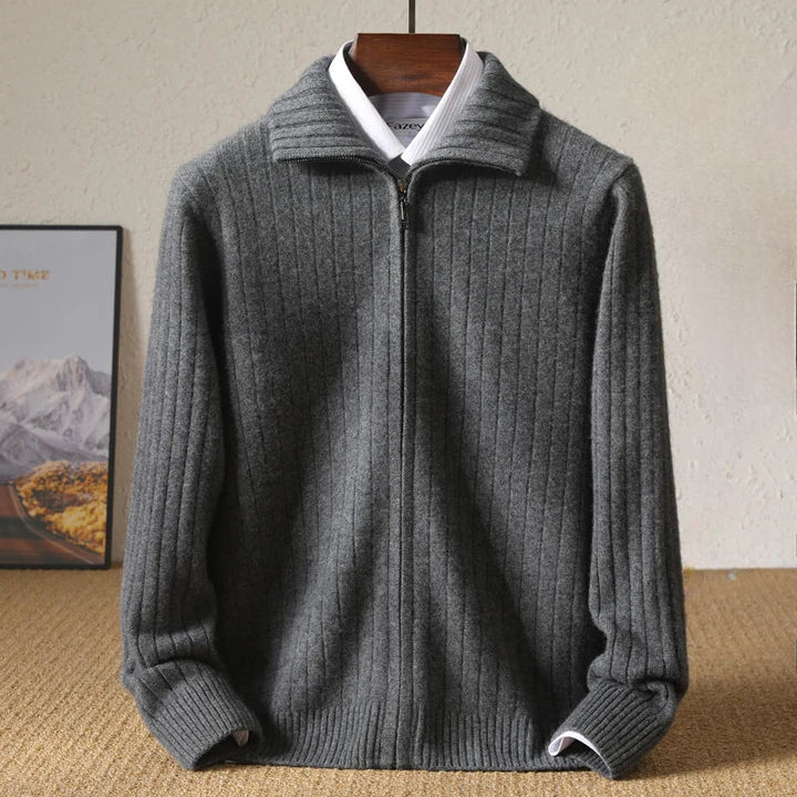 Mens Cashmere Knit Cardigan Classic Fit Sweater