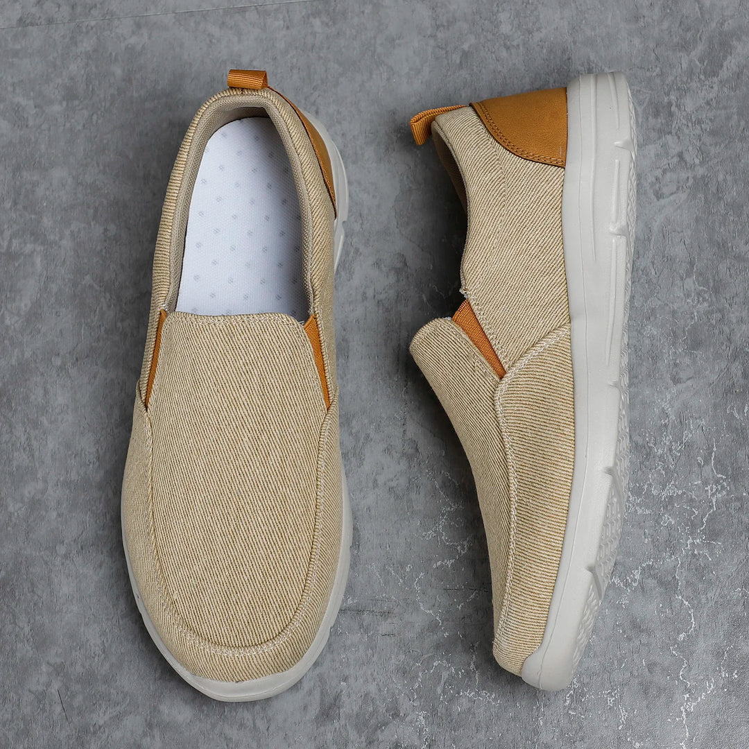 Unisex Loafers Breathable Canvas Slip-On