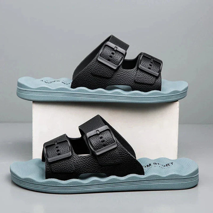 Unisex Adjustable Dual-Strap Sandals with Ergonomic Sole
