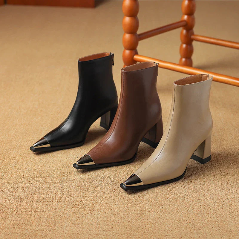 Womens Genuine Leather Boots Classic Fit