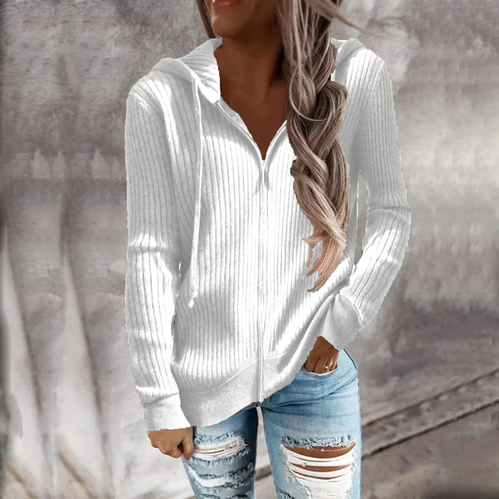 Womens Hoodie Sweatshirt with Zipper Winter Fit