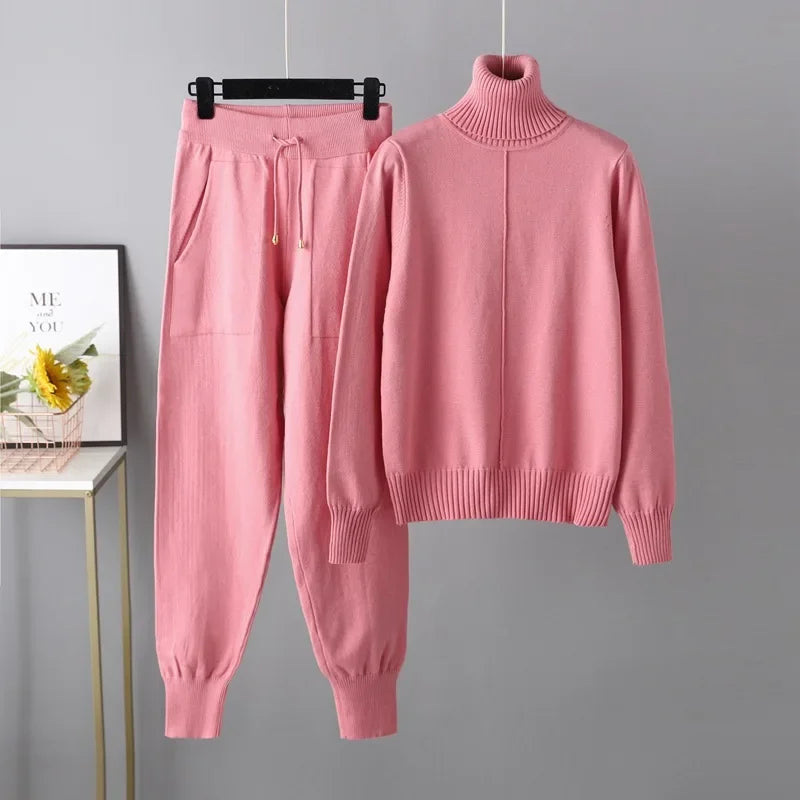 Womens Knit Two-Piece Outfit Cozy Fit