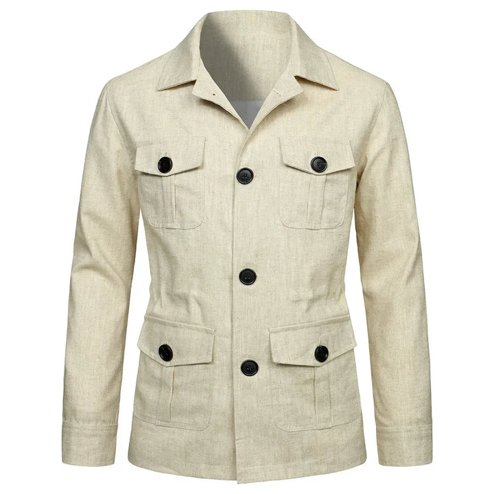 Mens Safari Jacket Cotton Classic Fit