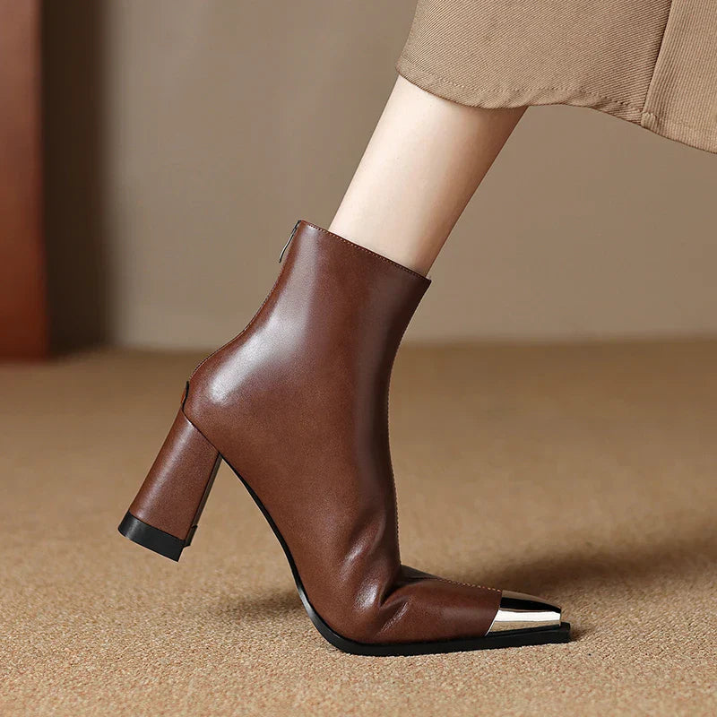 Womens Genuine Leather Boots Classic Fit