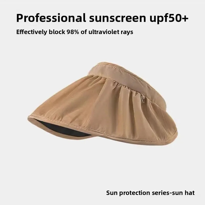 Unisex Sun Protection Hat Packable Large Brim