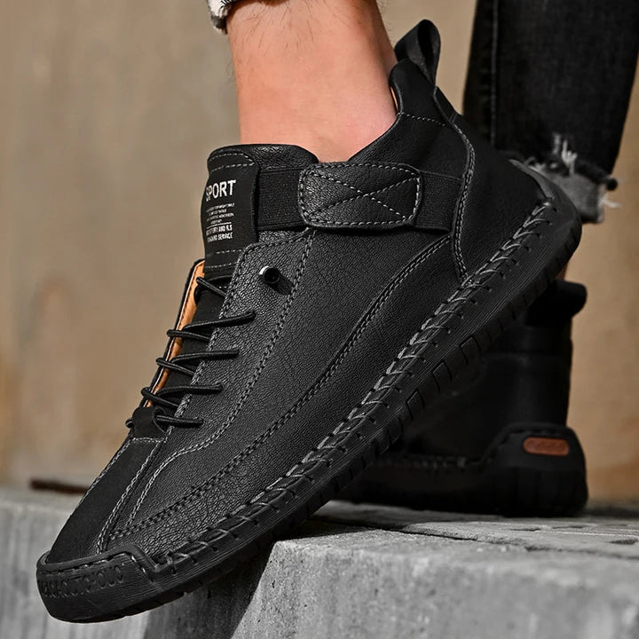 Mens Casual Walking Sneakers Moc Stitching Grip Outsole