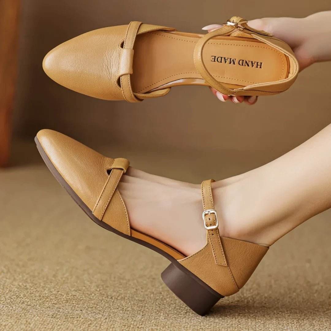 Womens Heels Genuine Leather Classic Fit