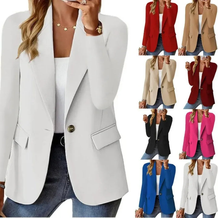 Womens Jacket Classic Fit Solid Material - BritishMode