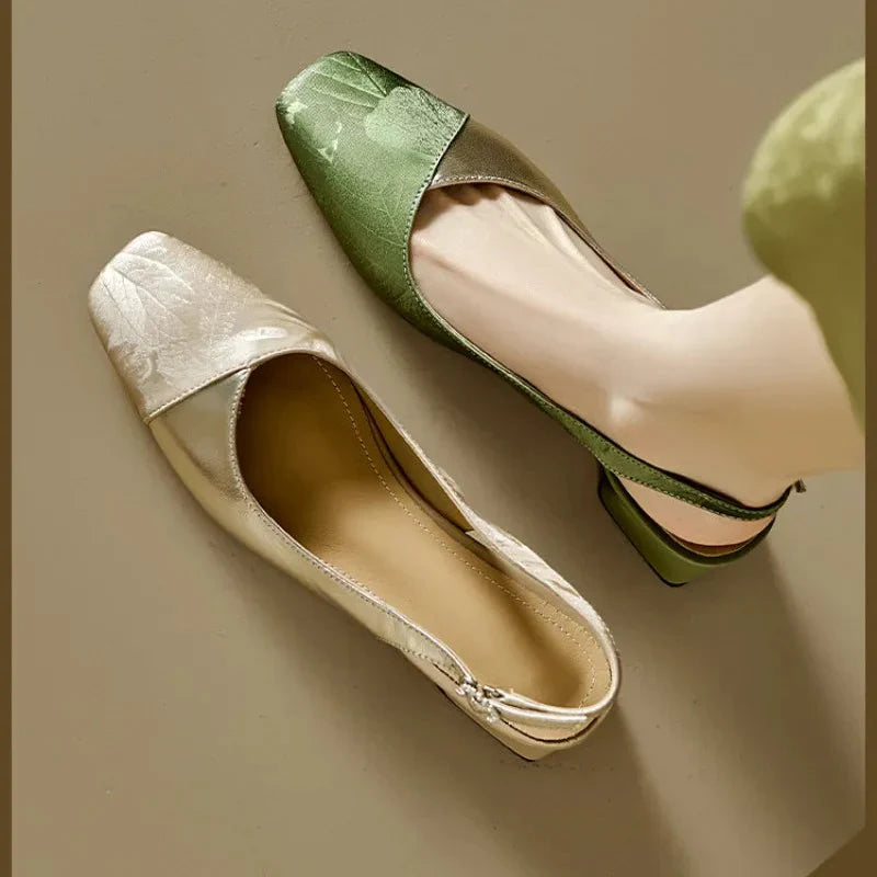 Womens Slingback Pump Leather Classic Fit