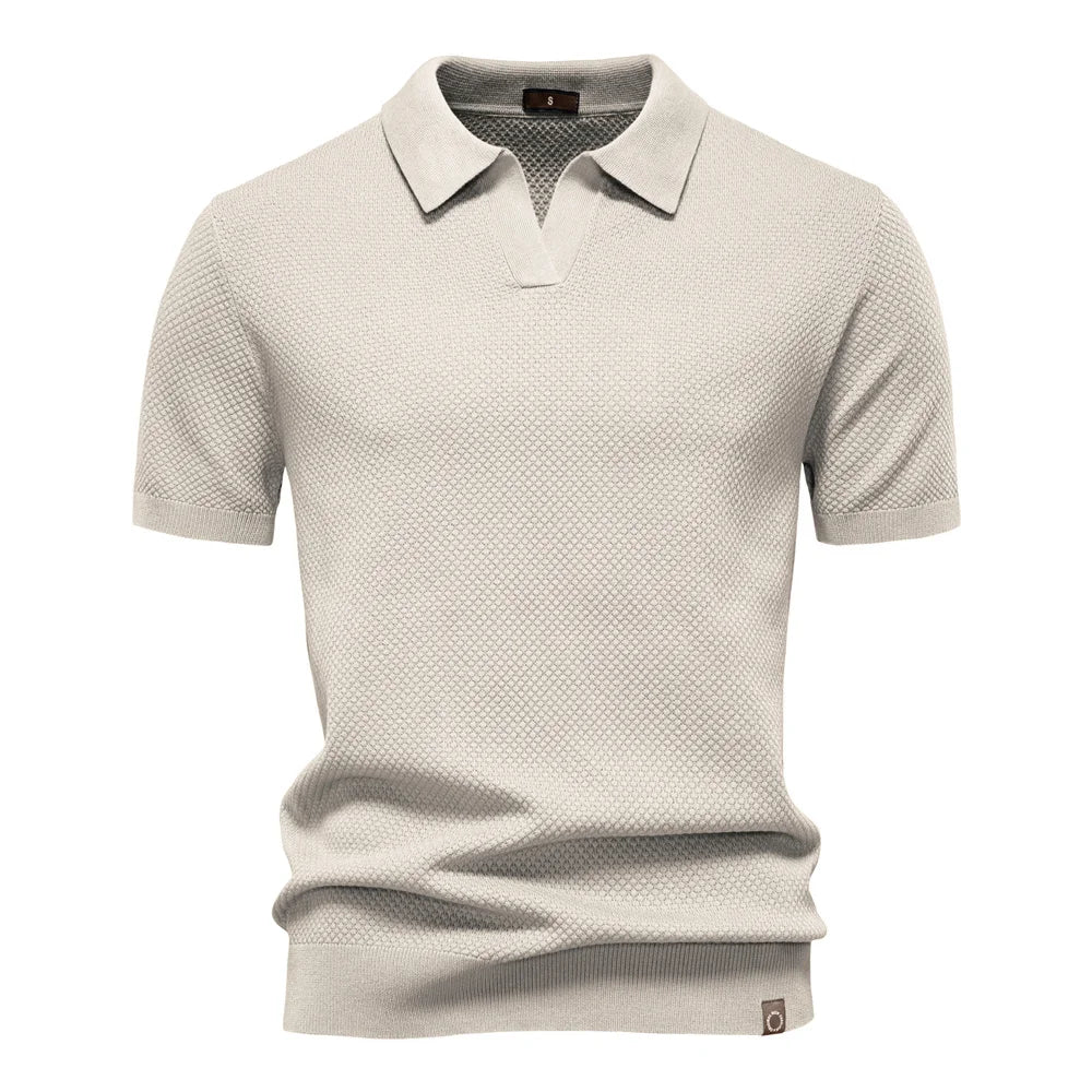 Mens Casual Polo Shirt Lightweight Fit