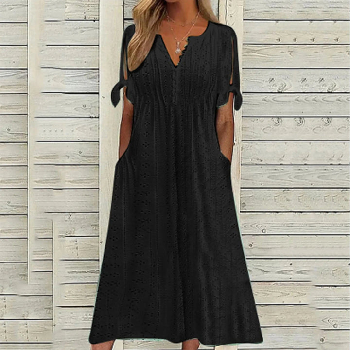 Womens Sundress Comfortable Fit Short Sleeve