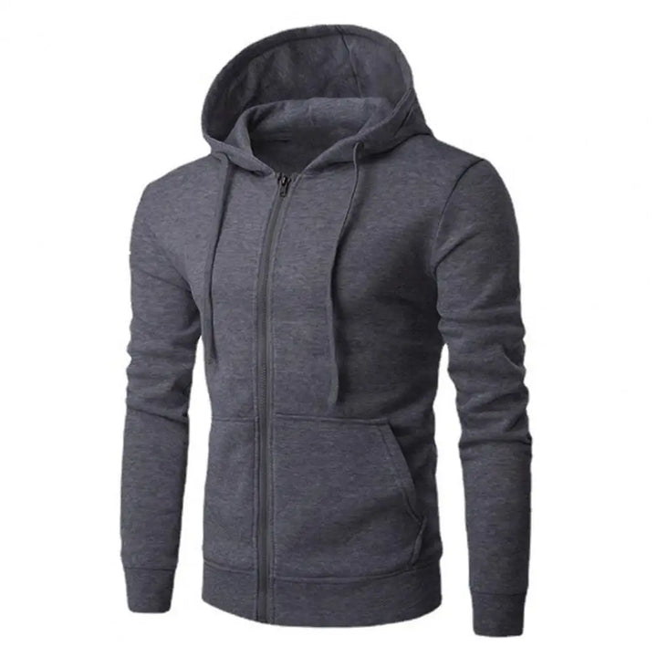 Mens Athletic Zip Hoodie Slim Fit - BritishMode