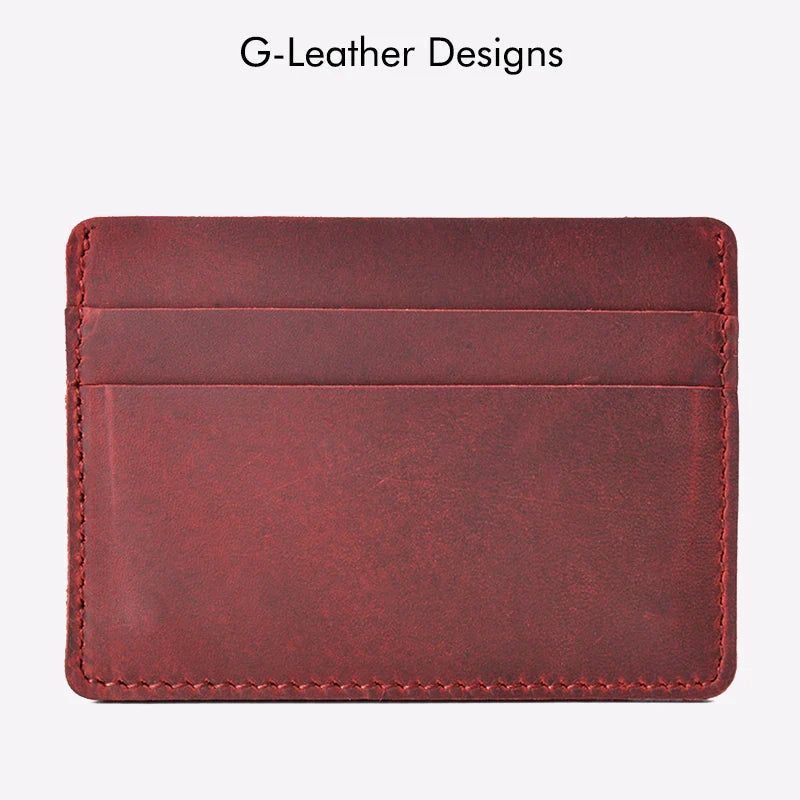 Unisex Leather Card Wallet Slim Design