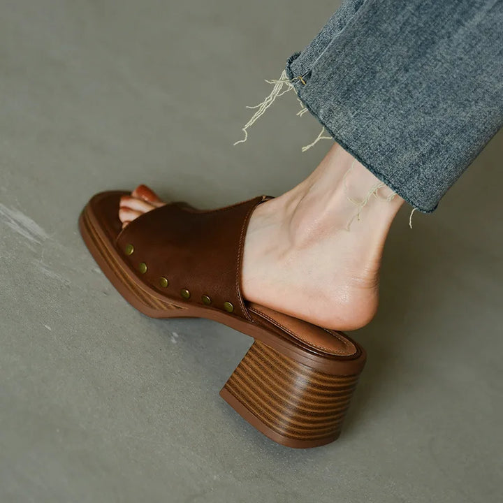 Womens Leather Sandals Comfortable Fit