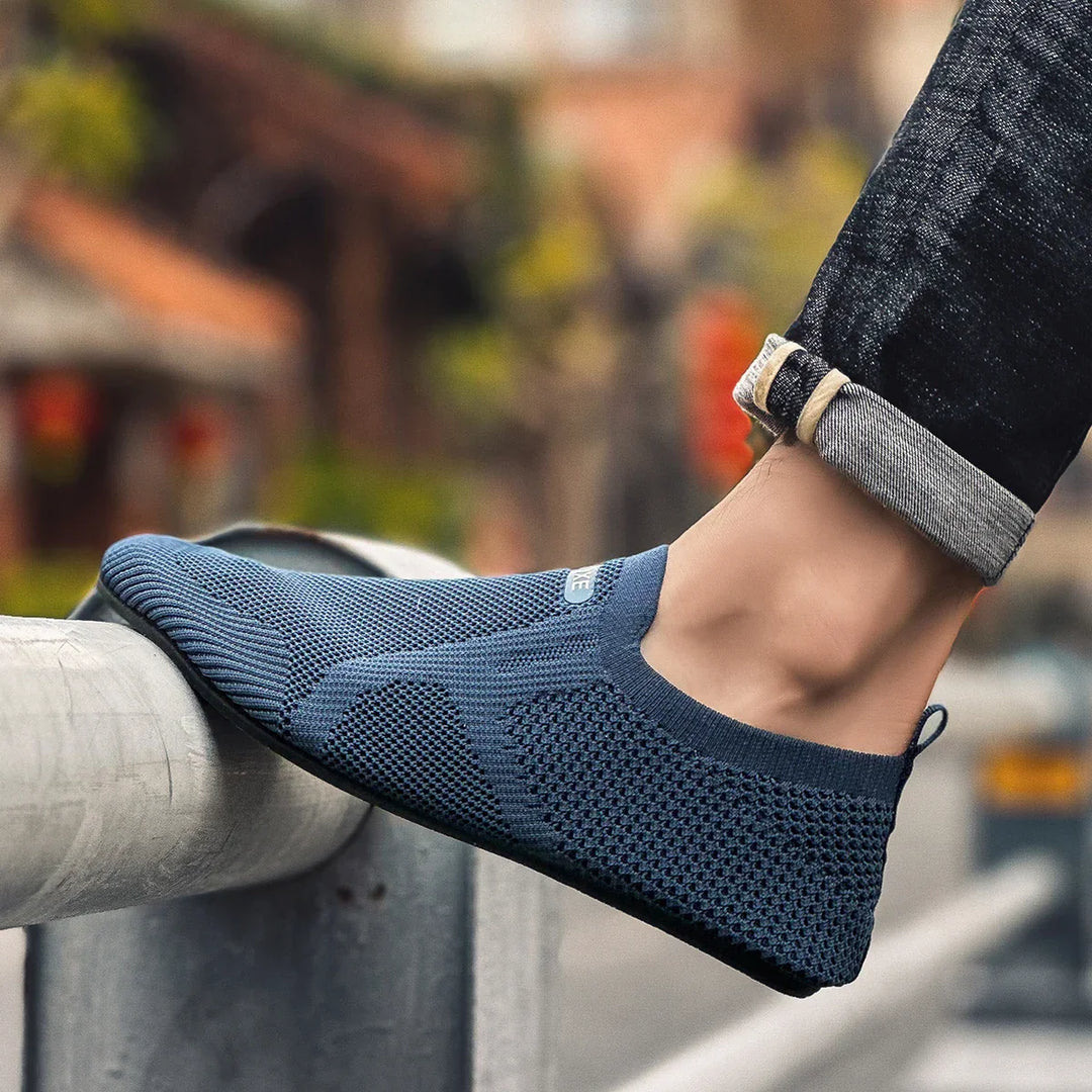 Mens Loafers Mesh Upper Slip-On