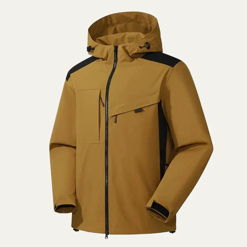 Mens Casual Hooded Jacket Technical Minimalist Style