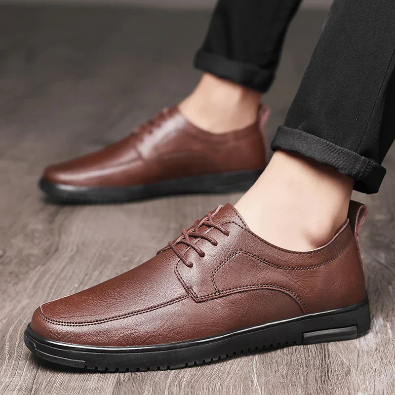 Mens Oxford Shoes Genuine Leather Classic Fit