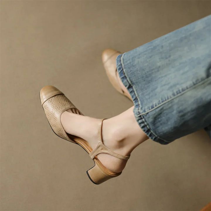 Womens Genuine Leather Pumps Classic Fit
