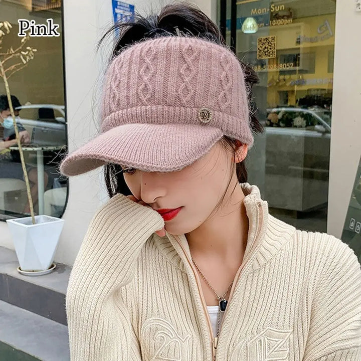 Womens Fuzzy Rabbit Hat Warm Soft
