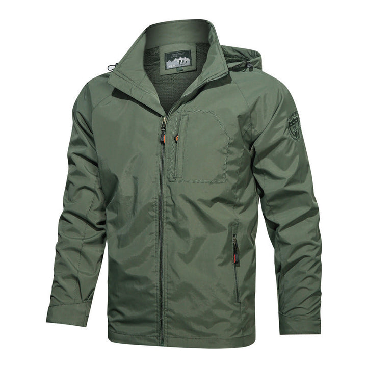 Mens Hoodie Jacket Water Resistant Casual Fit - BritishMode