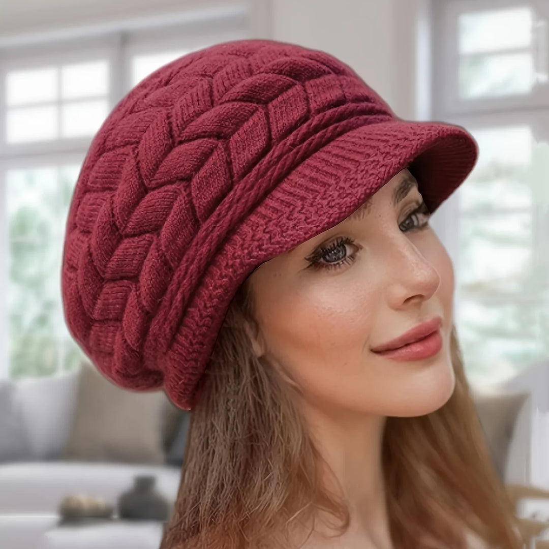 Womens Beanie Hat Knit Warm Cold Weather