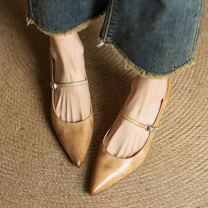 Womens Genuine Leather Pumps Classic Fit