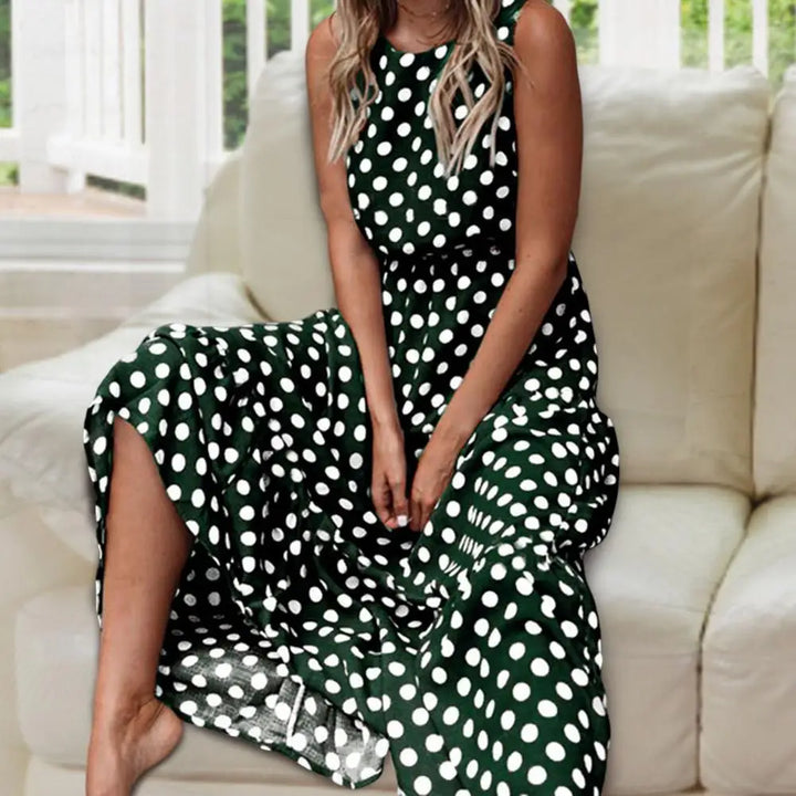 Womens Maxi Dress Floral Loose Fit