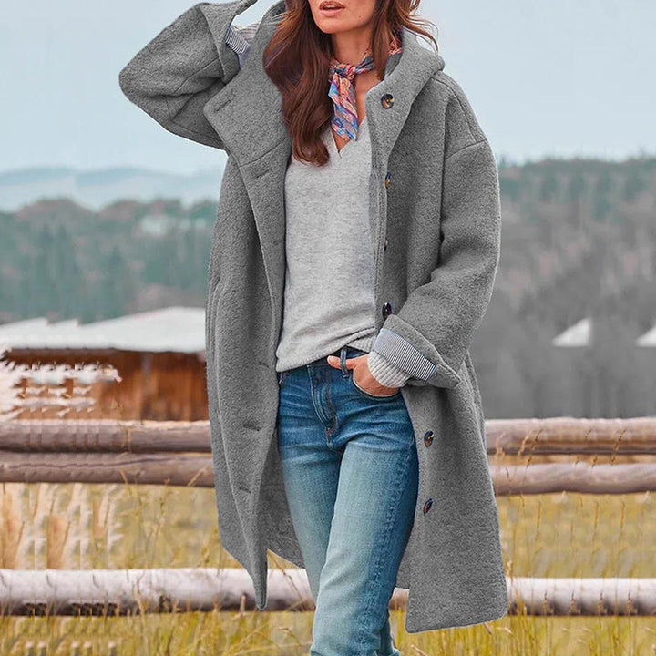 Womens Winter Coat Wool Blend Elegant Fit