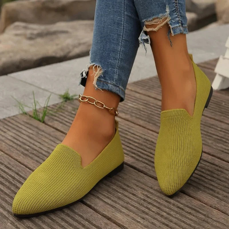 Womens Flats Comfortable Slip-On Shoes