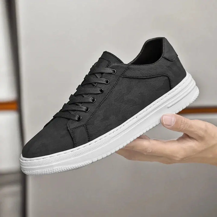 Mens Leather Sneakers Handmade Comfort Fit