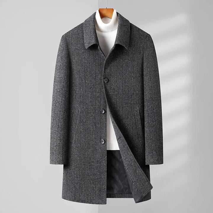 Mens Overcoat Wool Classic Fit - BritishMode