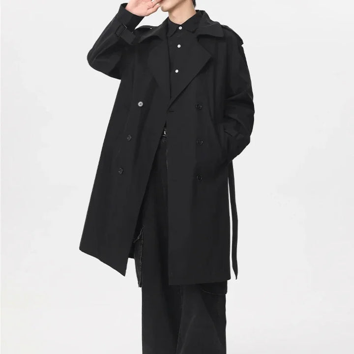 Mens Trench Coat Waterproof Classic Fit Outerwear
