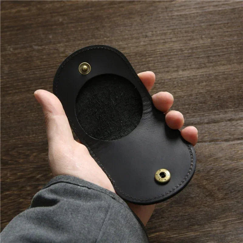 Unisex Small Leather Coin Purse Compact Design