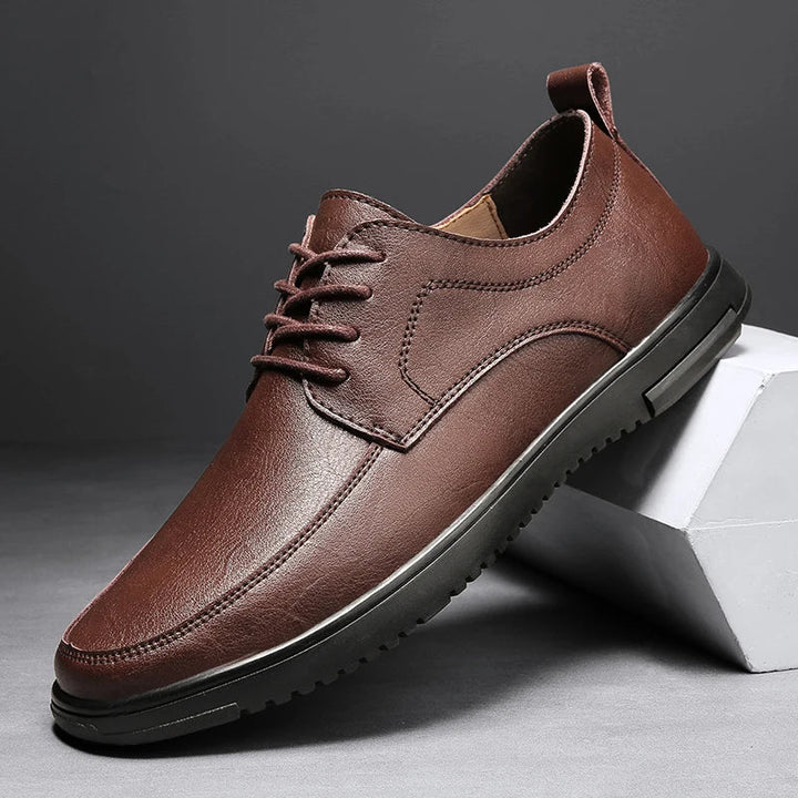 Mens Oxford Shoes Genuine Leather Classic Fit - BritishMode